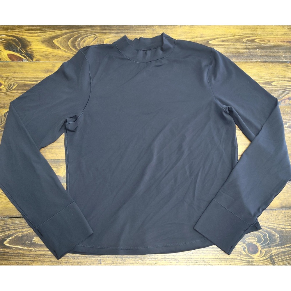 Offline By Aerie Size XL Long Sleeve Black Top Shirt Athletic Thumb Holes